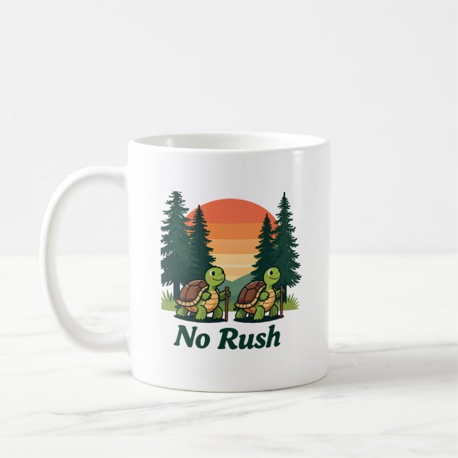 Mug Randonnée Tortue Sans Précipitation – Soleil Vinta (Gauche)