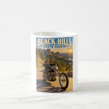 Randonnées en moto chopper dans les Black Hills du
