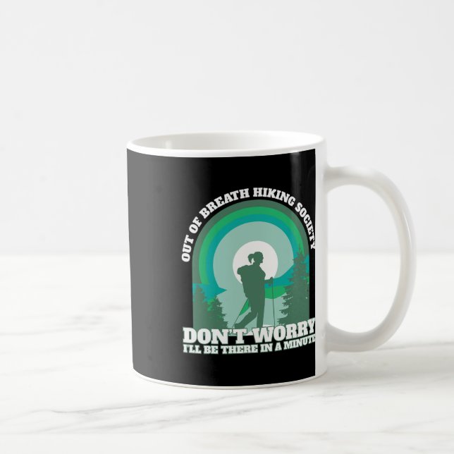 Mug Randonneur drôle à bout de souffle Société de rand (Droite)