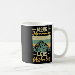 Mug Randonneur Vintage Plus de Montagnes Moins de Trou