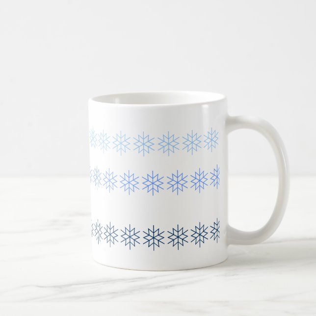 Mug - Rangées de flocon de neige (Droite)
