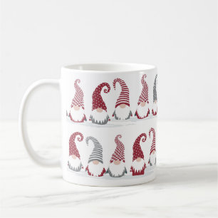 Mug Rangées de gnomes de vacances dans la neige