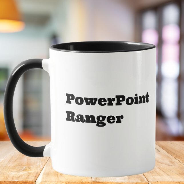 Mug Ranger PowerPoint, Citation drôle de collègue (Créateur téléchargé)