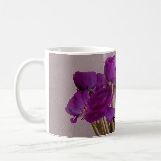 Mug Ranunculus Photographie Fleur Originale V1 Pour El (Gauche)