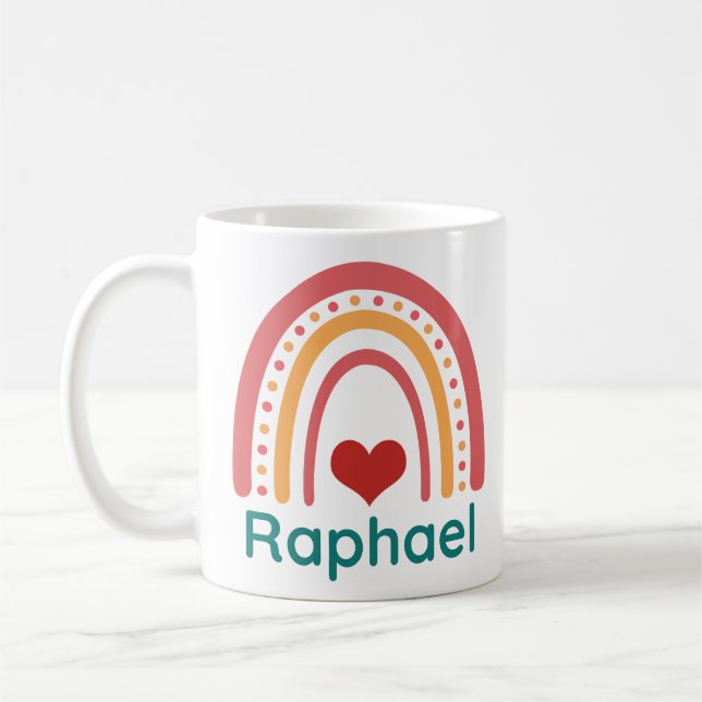 Mug Raphael Vintage Boho Arc-en-ciel (Gauche)