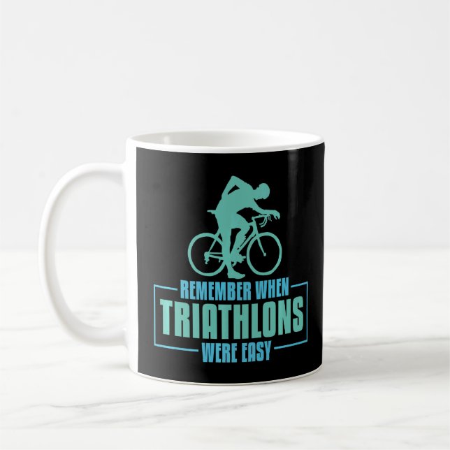 Mug Rappelez-vous quand les Triathlons étaient faciles (Gauche)