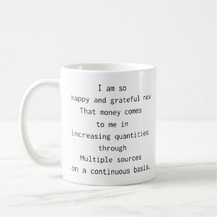 Mug Rappels quotidiens Affirmation loi d'attraction