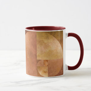 Mug Rapport d'or, spirale de Fibonacci