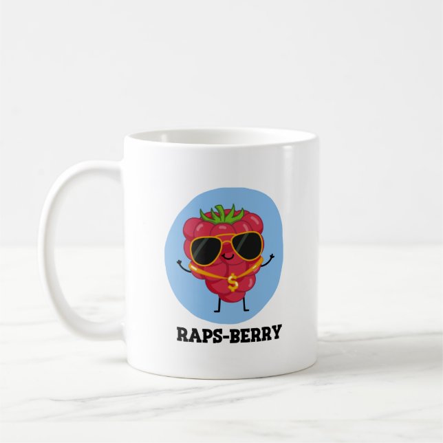 Mug Raps-berry Funny Rapper Raspberry Pun (Gauche)