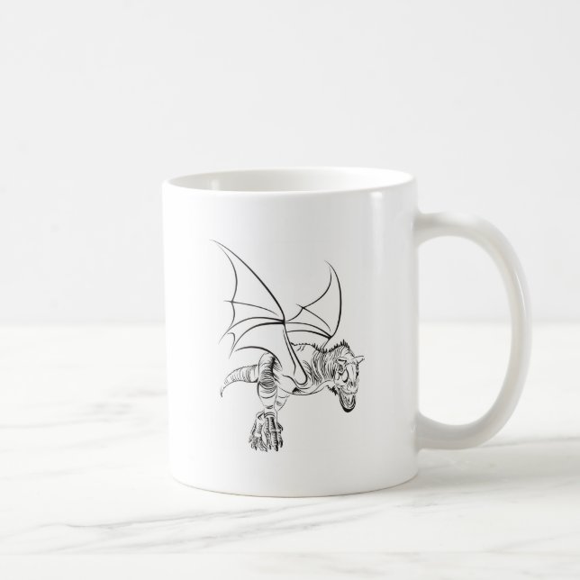 Mug Raptor ailé / Tribal (Droite)