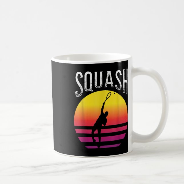 Mug Raquette Balle de squash Court de squash Badminton (Droite)
