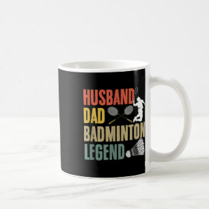 Mug Raquette Navette Sport Hobby Mari Papa Badminton L
