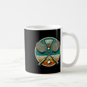 Mug Raquettes de badminton vintage volant raquettes cr