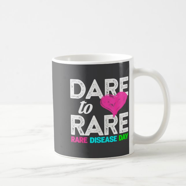 Mug Rare Disease Awareness Shirt - Dare To Rare Diseas (Droite)
