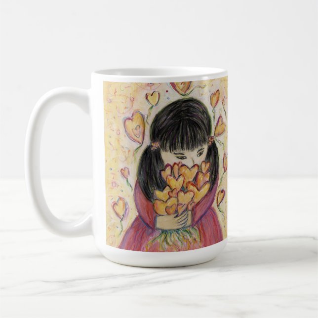 Mug Rassembler les coeurs d'amour Art Coffee Cup (Gauche)