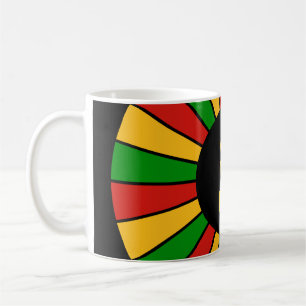 Mug RASTAFARI FLAG BOUTON RAYS + votre signe ou votre