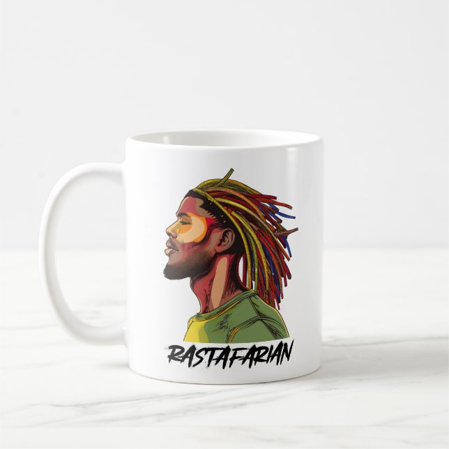 Mug Rastafarian avec cadenas couleur (Gauche)