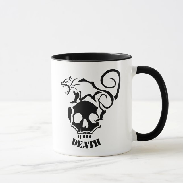 Mug Rat en colère sur un crâne mal (Droite)