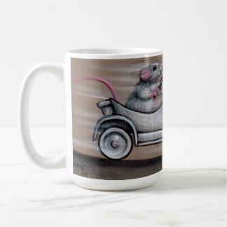 Mug Rat mignon dans la suffisance de voiture 'heu !