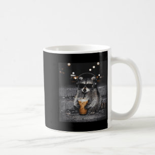 Mug Raton laveur buvant du café glacé mème animal drôl
