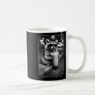Mug Raton laveur buvant un café glacé mème animal drôl