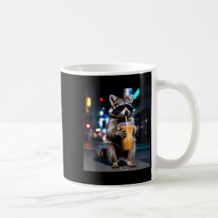 Mug Raton laveur buvant un café glacé mème animal drôl