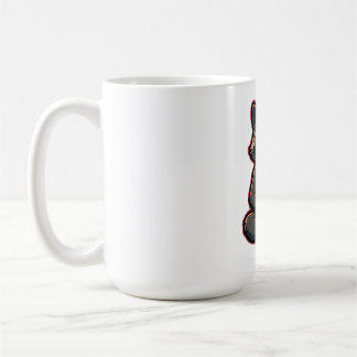 Mug Raton laveur cool buvant un café glacé au lait d'a