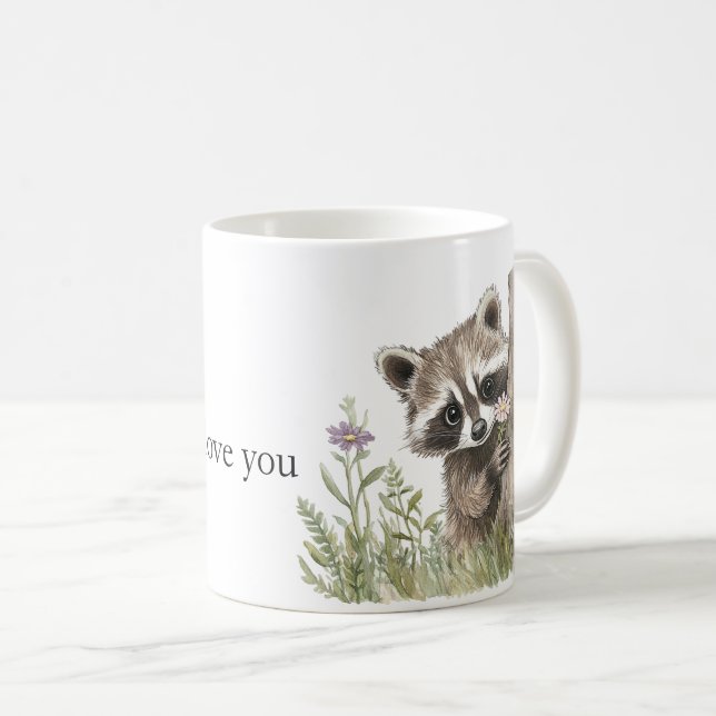 Mug Raton laveur d'amour doux (Devant droit)