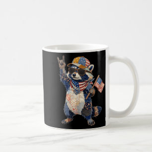 Mug Raton laveur drôle drapeau américain animal patrio