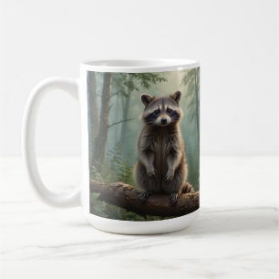 Mug Raton laveur en forêt