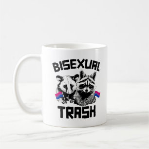 Mug Raton laveur et opossum déchet bisexuels