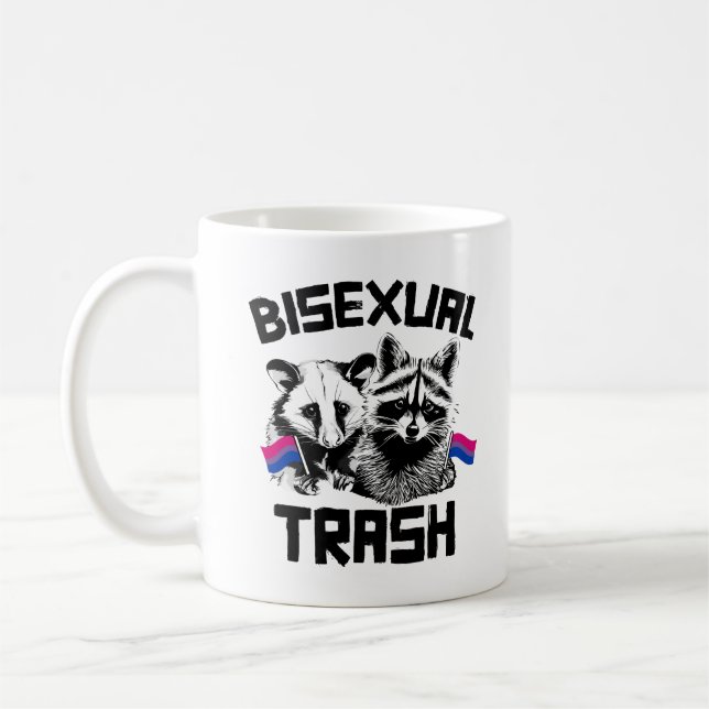 Mug Raton laveur et opossum déchet bisexuels (Gauche)