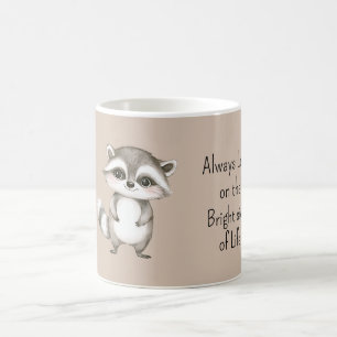 Mug Raton laveur mignon heureux côté lumineux de la vi