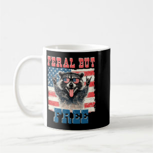 Mug Raton laveur sauvage mais patriotique 4 juillet am