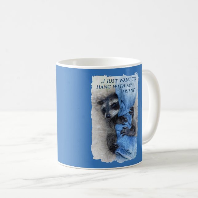 Mug Raton laveur - se détendre (Devant droit)
