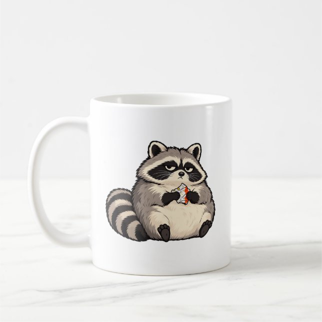 Mug Raton laveur snack peu impressionné (Gauche)