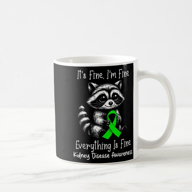 Mug Ratons laveurs drôles sensibilisation à la maladie (Droite)