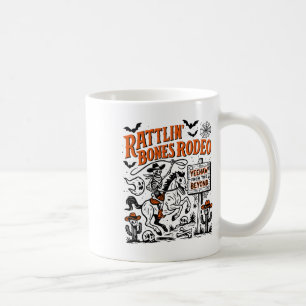 Mug Rattlin' Bone Rodeo Western Cowboy Halloween Spook