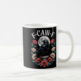 Mug Raven Crow F-craw-f Oiseau d'Halloween Fcawf Gothi