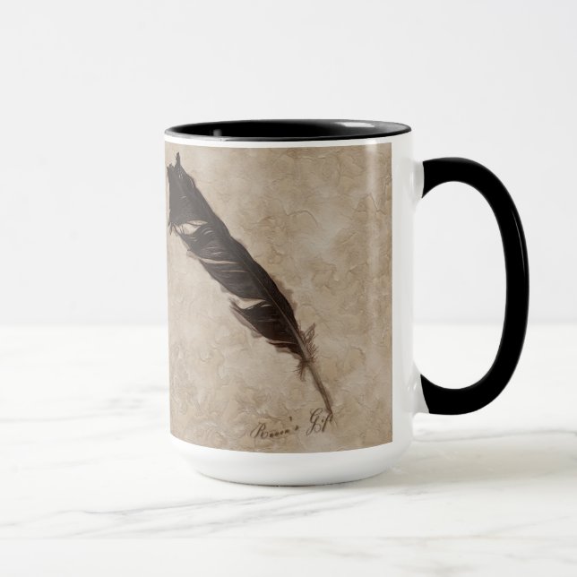 Mug Raven's Feather Bird-lover Crow design (Droite)