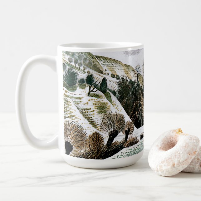 Mug Ravilier - Neige du Nouvel An, art (Avec donut)