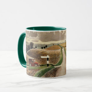 Mug Ravilieux—Paysage du Wiltshire, peinture d'art