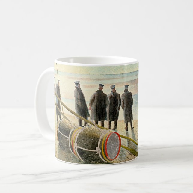 Mug Ravilious - Travail dangereux à marée basse, (Devant gauche)