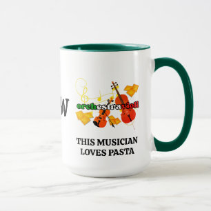Mug Ravioli MUSICIENS QUI AIMENT PASTA Monogramme