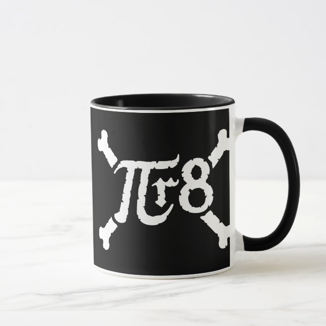 Mug Rayon de pi X à la 8èmes puissance = pirate (Droite)