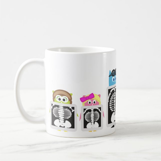 Mug Rayon X de hibou d'aviateur (Gauche)