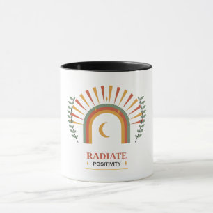 Mug Rayonner de Positivité Bohème Céleste Soleil Lune