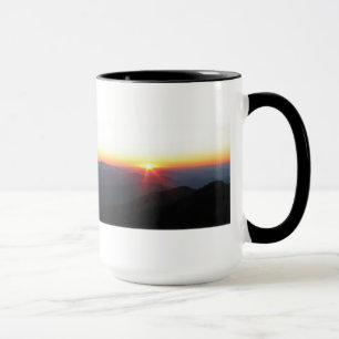 Mug Rayons du coucher du soleil w/shimmering de