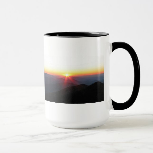 Mug Rayons du coucher du soleil w/shimmering de (Droite)