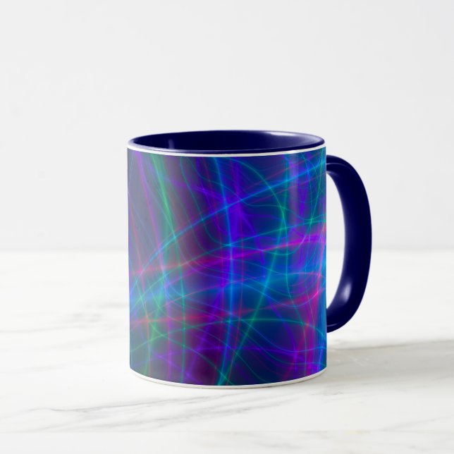 Mug Rayons multicolores lumineux (Devant droit)